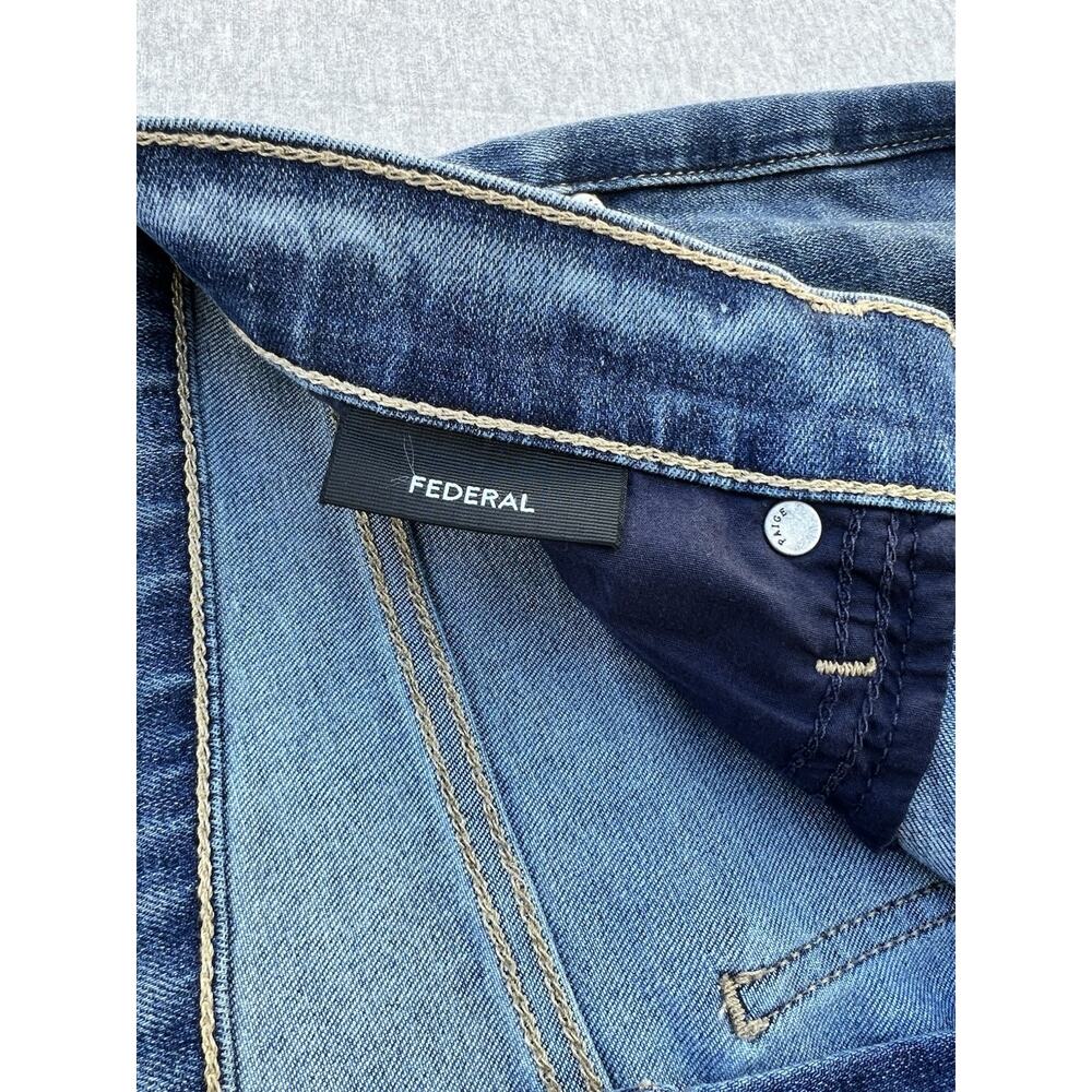 PAIGE Federal Slim Straight Stretch Jeans Medium Wash Blue 32 x 32 NWT - Picture 7 of 11